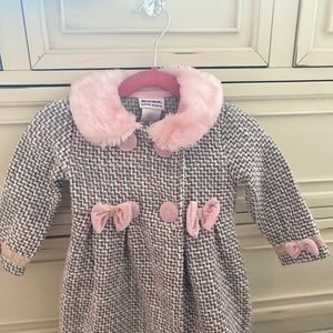 Bow overcoat with matching dress